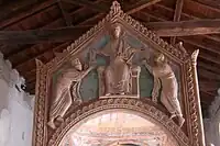 Stucco relief on the ciborium at Civate.