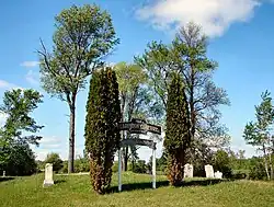 Historic cemetery on Front Road