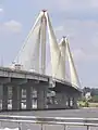 Clark Bridge at Alton, Illinois from the Missouri side.