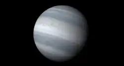 Artist's impression of a water cloud planet. It was suggested that WISE 0855 has water ice clouds.