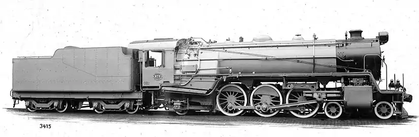 No. 879 as built with Caprotti valve gear