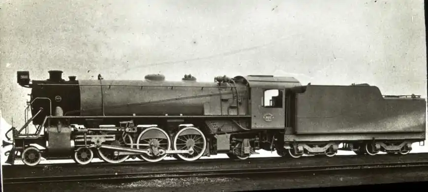 Big Bertha no. 860, as delivered with Johnston link-and-pin couplers, c. 1925