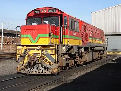 TFR no. D35-803 at Bellville Loco, 4 July 2017(Ex QR 2170 Class no. 2177D)