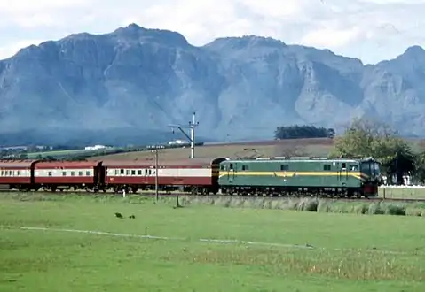 No. E258 showing the length which earned it the Green Mamba nickname, 24 May 1993