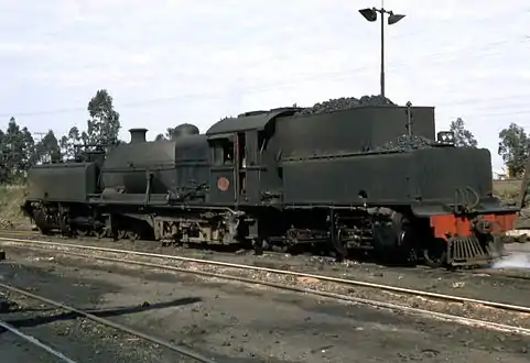 Second batch no. 2274 with transition period knuckle couplers at Stanger, c. September 1966