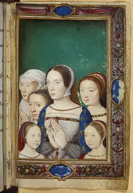 Margaret (shown far right), her mother and her sisters