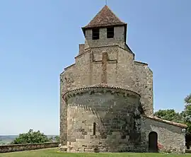 The church in Clermont-Dessous