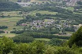 A panoramic view of the village of Cléry