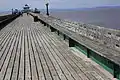 Gangway showing the nameplates along the length and breadth of the pier.