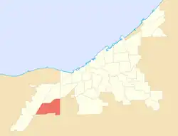 Location of Bellaire–Puritas