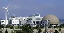 Another view of the GLSC and its wind turbine