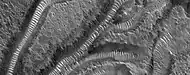 Channels that contain transverse aeolian ridges (TARs), as seen by HiRISE under HiWish program