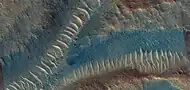 Close view of transverse aeolian ridges (TARs), as seen by HiRISE under HiWish program