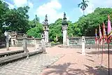 Stone lanterns in Đinh Tiên Hoàng Temple, Ninh Bình, Vietnam