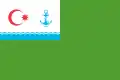 The flag of the Azerbaijani Coast Guard