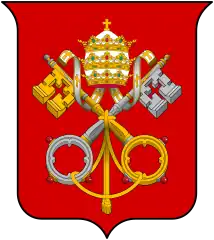 The coat of arms of the Holy See