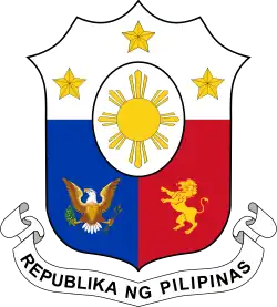 Coat of arms of the Philippines (1946, the lion being derived from that of León)