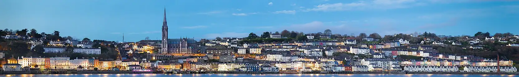 Panorama of Cobh taken at twilight