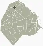 Location of Coghlan within Buenos Aires