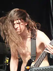 Dysrhythmia bassist Colin Marston performing live