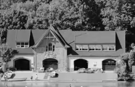 College Boat Club Burk-Bergman Boathouse, #11 Kelly Drive (1874)