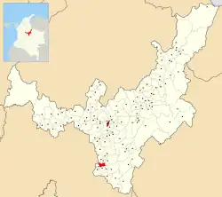 Location of the municipality and town of Sutatenza in the Boyacá Department of Colombia