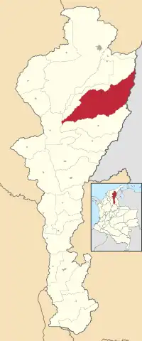 Location of the municipality and town of Agustin Codazzi in the Department of Cesar.