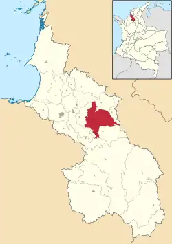 Location of the municipality and town of Sincé in the Sucre Department of Colombia.