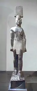 Colossal statue of King Aspelta from Jebel Barkal, Boston Museum of Fine Arts.