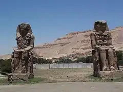 The colossi of Memnon