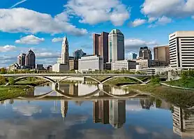 Downtown Columbus and the Scioto Mile