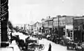 Commercial street scene on Stock Day, circa 1916