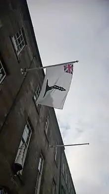 Commissioners' Flag, flown outside the Northern Lighthouse Board HQ in Edinburgh.