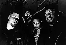 (left to right) El-P, Bigg Jus and Mr. Len