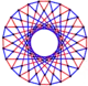 3{8}2,  or , with 72 vertices in black, and 48 3-edges colored in 2 sets of 3-edges in red and blue