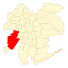 Map of Maipú commune within Greater Santiago