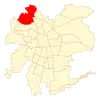 Map of Quilicura commune in Greater Santiago