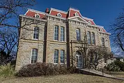 The Concho County Courthouse in Paint Rock