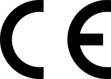 The letters C and E in a stylised ligature. The E is a lunate epsilon, shaped like a letter C with a horizontal bar.