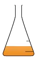 Erlenmeyer flask or conical flask.