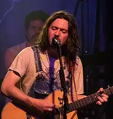 Oberst at Codfish Hollow Barnstormers in Maquoketa, Iowa in 2019.