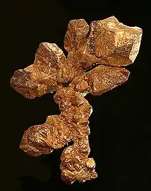 Native copper from the nearby Ray Mine