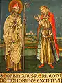 S. Corbinianus a Grimoaldo honorifice excipitur - Saint Corbinian respectfully received by Grimoald