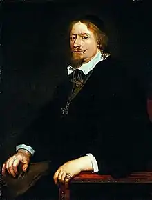 Painted portrait of Corfitz Ulfeldt by Sébastien Bourdon