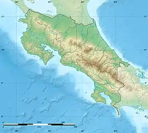 Map showing the location of La Selva Biological Station