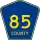 County Road 85 marker