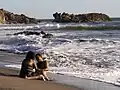 Couple at Poneloya Beach, just outside León.