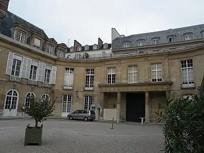 Courtyard side of the entrance