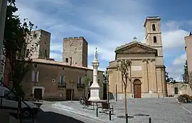 Tower and Sainte-Croix church