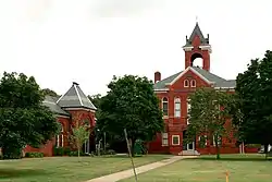 The historic court green in Accomac